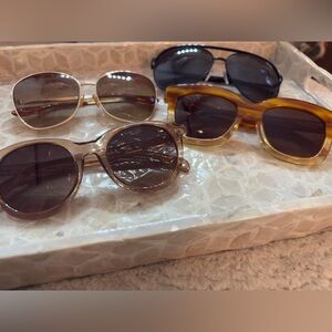 Sunglasses Lot of 4: QUAY Vivienne, DIFF Carson, Summer Rose & Unnamed brand